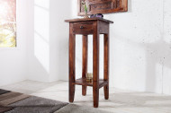 Massief bijzettafeltje 75 cm mahonie shabby chic telefoontafeltje
