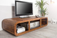 Massieve salontafel Curf 100 cm Sheesham Wood Stone Finish TV-Lowboard
