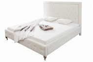 Modern design 2 persoons-bed extra vagância 180 x 200 cm, wit gestoffeerd bed