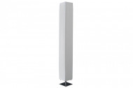 Moderne design vloerlamp PARIS XXL 160cm witte vloerlamp met plissé kap