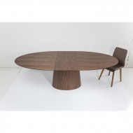 Ovaal uitschuifbare eettafel Walnootkleur 200 cm (50) x110cm