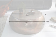 Salontafel Koper Handgemaakt 80cm gevlamd hamerslag design