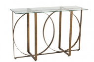 Sidetable Glas Oud goud 81 cm