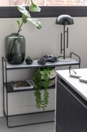 Tafel Lamp Viya ijzer,Marmer Zwart/Wit