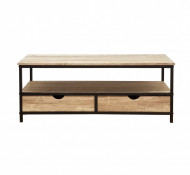 TV-meubel Sonoma zwarte frame 106cm