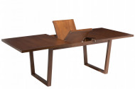 Uitschuifbare Eettafel Rubberhout Bruin 180cm uitschuifbaar 225 cm