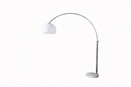 Vloerlamp Boog LOUNGE DEAL 175-205 cm witte marmeren voet vloerlamp