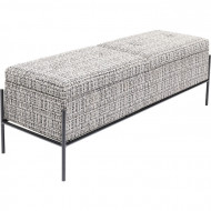 Bank 120cm met Knoppen en Opslag