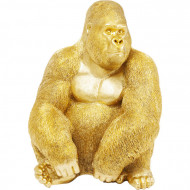 Decoratie figuur Monkey Gorilla Side XL Goud