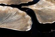 Decoratieve kommen set van 3 GINKGO 30cm goud handgemaakt metaal