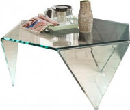 Design Glazen Salontafel Transparant Diamant 90 cm