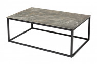 Design salontafel SYMBIOSE 100cm taupe keramiek in marmerlook