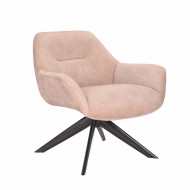 Draaistoel Ribfluweel Beige
