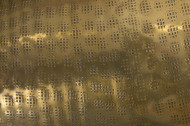 Elegante vaas ORIENT 50cm goud in gehamerd rasterpatroon