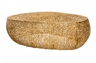 Filigraan design salontafel LEAF 122cm goud handgemaakt