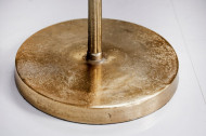 Handgemaakte bijzettafel 40 cm goud in een filigraan bladdesign