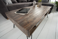 Handgemaakte salontafel SCORPION 110 cm acacia haarspeldpoten
