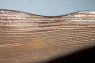 Handgemaakte sierschaal Gold 64 cm goud aluminium in blad design