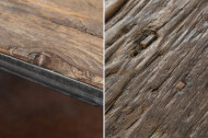 Industriële salontafel BARRACUDA 110 cm salwood met gespikkelde poten