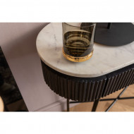 Kare design Console Glenn Sidetable 100cm met Marmer tafelblad