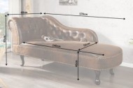 longchair antieke look Chesterfield