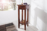 Massief bijzettafeltje 75 cm mahonie shabby chic telefoontafeltje