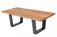 Massieve boomstam salontafel MAMMUT 110cm acacia 3,5 cm tafelblad