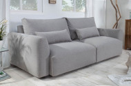Moderne 3-zits bank HAMPTONS 240cm lichtgrijs 3-zits bank inclusief kussens