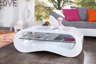 Moderne Design Salontafel Hoogglans Wit Model: Manhattan
