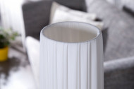 Moderne design vloerlamp PARIS 120cm witte vloerlamp met plissé kap