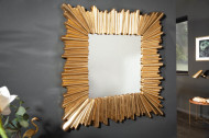 Moderne wandspiegel GOLDEN 96 cm goud met opvallende lijst