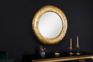 Ronde Design spiegel VICTORY 75cm antiek koper metaal handgemaakt