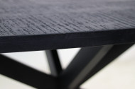 Ronde eettafel ø100 cm - Zwart mangohout/ijzer