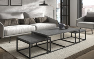 Salontafel set van 3 Beton Look