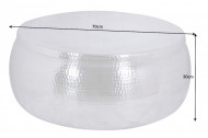 salontafel zilver met opbergruimte 70 cm orient storage
