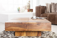 Solide design vierkant salontafel Sheesham hout 80 cm
