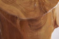 Stevige bijzettafel TEAK 40 cm teak hout