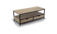TV-meubel Sonoma zwarte frame 106cm