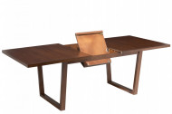 Uitschuifbare Eettafel Rubberhout Bruin 180cm uitschuifbaar 225 cm