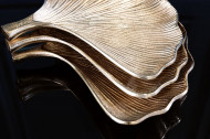 Decoratieve kommen set van 3 GINKGO 30cm goud handgemaakt metaal