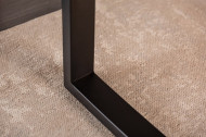 Design salontafel eiken look 120 cm zwart metalen frame