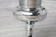 Design vaas BOAL 60cm zilveren plantenbeker aluminium