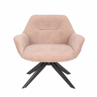 Draaistoel Ribfluweel Beige