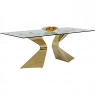 Eettafel Gloria Goud 200x100cm