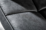 Hoogte verstelbare Barstoel vintage grijs met voetensteun- set van 2