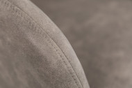 In hoogte verstelbare bureaustoel taupe met quilting