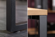Industrieel bureau 180 cm eiken look met metalen frame