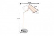 Industriële tafellamp 64 cm goud met zwart marmeren voet