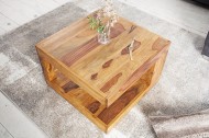 Massief edelhouten salontafel GIANT Sheesham 60 cm Stone Finish