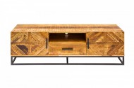 Massive TV-Board 160 cm Mango Wood industrieel ontwerp